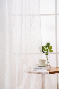 Decorative Curtain 145 x 270 Tape Cruz Voile 01