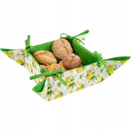 23 x 23 x 7 Bread Basket Cotton Lemon