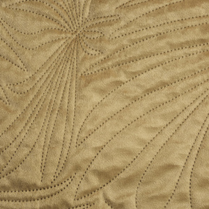 Quilted Velvet Luiz4 Beige Bedspread 220 x 240