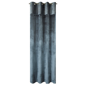 Curtain 140 x 250 Decorative Velvet Evelyne Steel