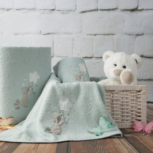 Baby48 Children's Bath Towel 50 x 90 Blue