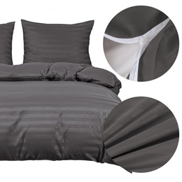 Bedding 220 x 200 3 pcs Satin Stripes Ramiro 08