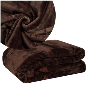 Uniform Acrylic Blanket A-012 Chocolate 160x210