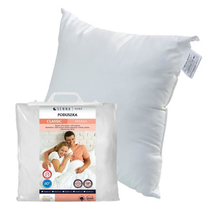 Poduszka 40×40 CLASSIC Miękka Antyalergiczna Biel