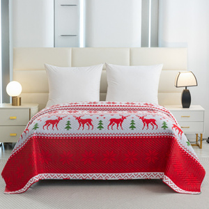 Quilt 170 x 210 Embossed Christmas Levent 06