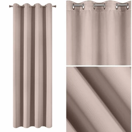 Curtain 135 x 250 Decorative Blackout Logan Powder