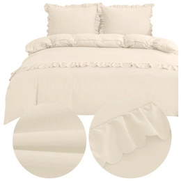 Bedding set 160 x 200 3 pieces with Ruffles Maximo 02