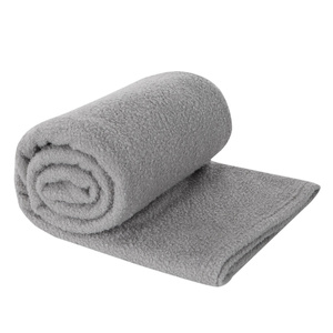 Blanket 200 x 220 Microfiber Boucle Boucle Silver