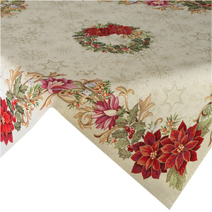 100 x 100 Decorative Tapestry Tablecloth 1271 Gold