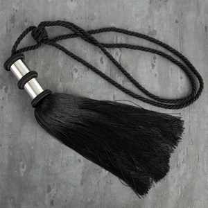 Decorative Cord for Curtains 78 x 38 Jolie Black