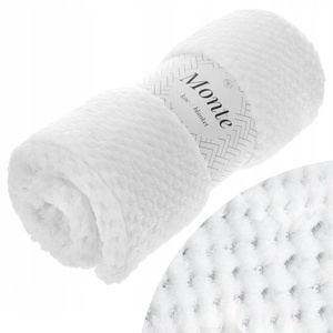 Blanket 200 x 220 Microfiber Jacquard Monte White