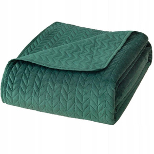 Bedspread 220 x 240 Quilted Velvet Moxie Bottle