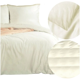 Bedding 220 x 200 3pc Satin Nova3 Cream