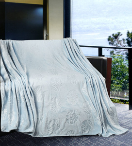 Ardea Leaf 08 Embossed Microfiber Blanket 200x220