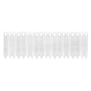 Decorative Curtain Ola 30 x 150 White Buttons