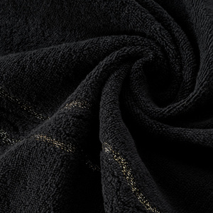 Towel 70 x 140 Bath Frotte Karin 11 Black