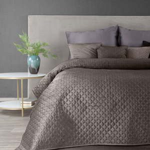 Bedspread 220 x 240 Decorative Quilted Pattern Dimon C. Beige