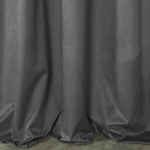Decorative Curtain D91 Rosa On Tape 140 x 270 Graphite