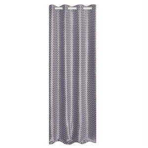 Curtain 140 x 250 Blackout Swivels Hard Silver