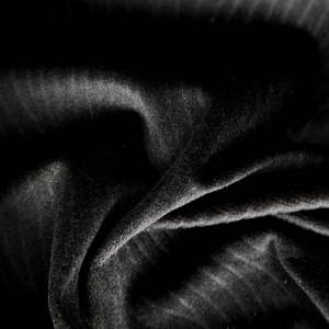 Velvet Lili Curtain 140 x 250 Pinstripe Black
