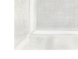 Stain-Resistant Tablecloth 140 x 280 with Lace Nela 549