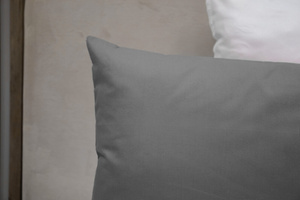Cotton pillowcase 50 x 60 Solid Ola Graphite Graphite