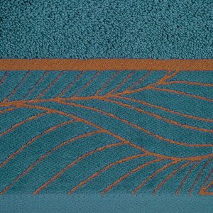 Towel 50 x 90 Jacquard Cotton Lotus4 Turquoise