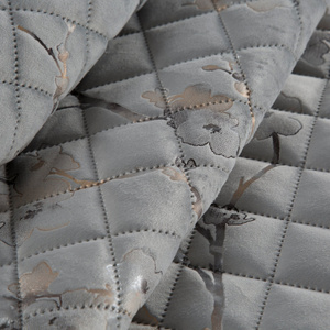 Quilted Velvet Bedspread 170 x 210 Blink5 Silver