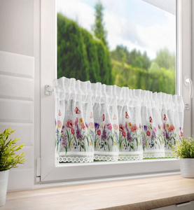 Curtain 30 x 150 Decorative Ready Bella White+Ró