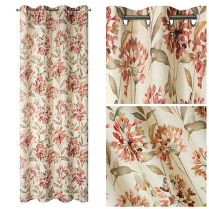 Curtain 140 x 250 Decorative Jenny Nat+Pink