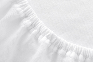 Jersey sheet with elastic 001_D White 90x200