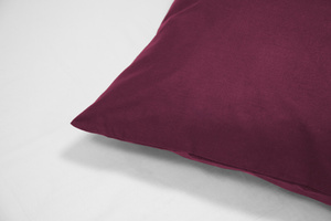 Cotton pillowcase 40 x 60 Solid Ola Maroon Maroon