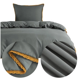 Bedding 140 x 200 2pcs Smooth with Lace Brandon 06