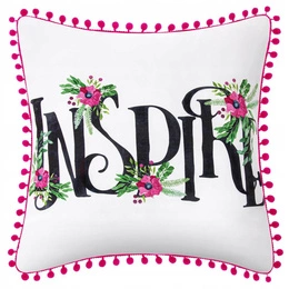 45 x 45 Decorative Inspire White pillowcase