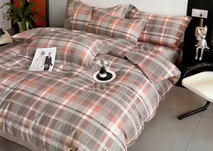 Bedding 160 x 200 3 pcs Cotton Satin No. A1814