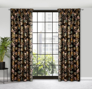 Curtain 140 x 270 Decorative Morocco Black+Gold