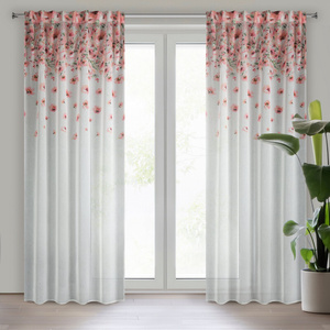 Ready Curtain Oliwia 140 x 250 Tape White + Pink