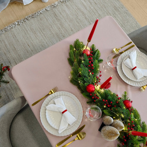 Tablecloth 120x220 Stain-Resistant Surbo Powder Pink