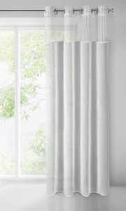 Grace Decorative Curtain 140 x 250 White Throw