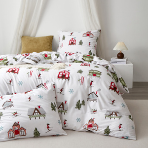 Bedding 220 x 200 3pc Satin Cotton Skiing