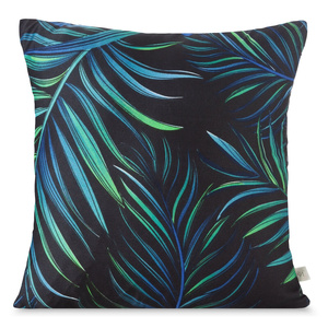 Decorative pillowcase 40 x 40 Palms 01 Black+Green