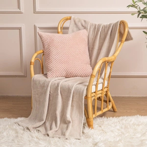 Plush 150 x 200 Microfiber Willy Beige Blanket