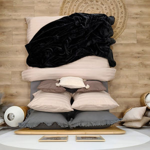 Blanket 160 x 200 Acrylic Solid Warm Yasemin 02