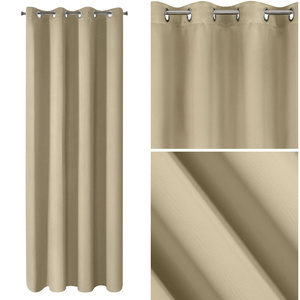 Curtain 135 x 250 Decorative Blackout Logan Beige