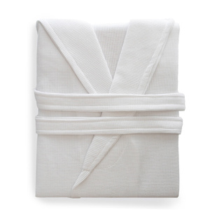 Gofer Waffle Cotton Bathrobe Murat XL White