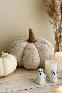 Pillow 35 x 35 Decorative Pumpkin Beige