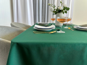 Tablecloth 140x260 Stain-Resistant Surbo Bottle Green