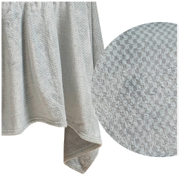 70 x 150 Plush Microfiber Willy Grey Blanket