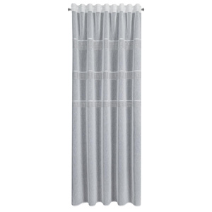 Decorative Curtain Ines 140 x 270 Tape White