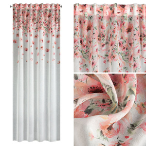 Ready Curtain Oliwia 140 x 250 Tape White + Pink